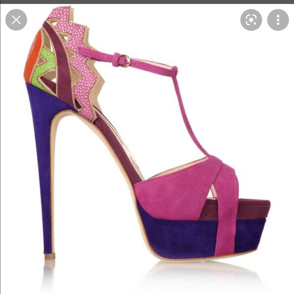 Gorgeous Brian Atwood Maia platforms